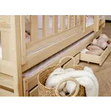 Stapelbed BLANKA - 90x200cm - 3 persoons - hout