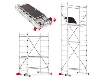 Rolsteiger - 5m werkhoogte - opvouwbaar - stabiel