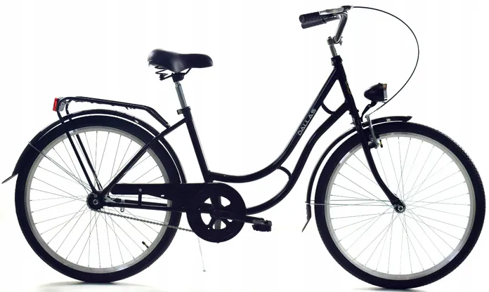 Meisjesfiets - 26 inch fiets - retro - zwart