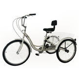 Driewieler volwassenen - 7 versnellingen - met mand - wit