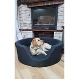 Luxe hondenmand XXL - 90 x 30 cm - wasbare hoes - donkerblauw