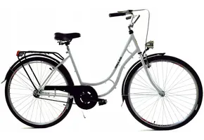 Damesfiets - 28 inch fiets - retro - wit zwart