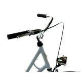 Damesfiets - 28 inch fiets - retro - wit zwart