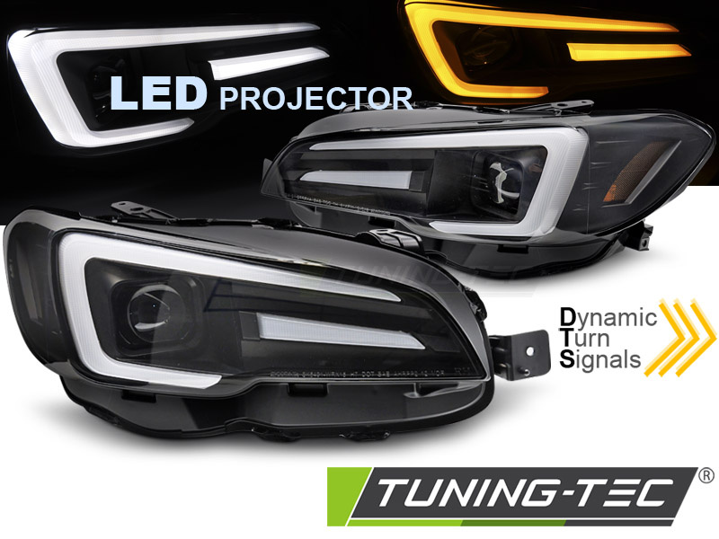 Koplampen - voor Subaru WRX 2014-2022 - LED DRL - zwart