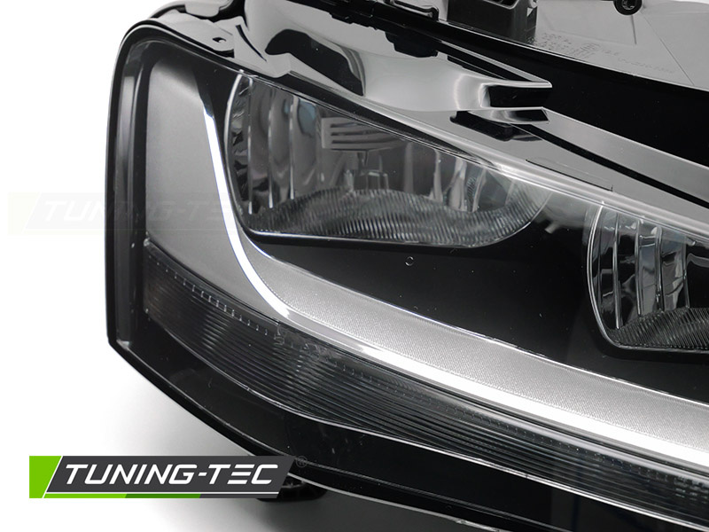 Koplamp rechts - voor Audi A4 B8 2012-2015 sedan/avant - TYC - zwart