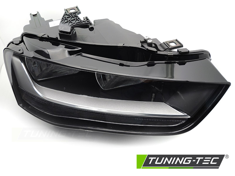 Koplamp rechts - voor Audi A4 B8 2012-2015 sedan/avant - TYC - zwart