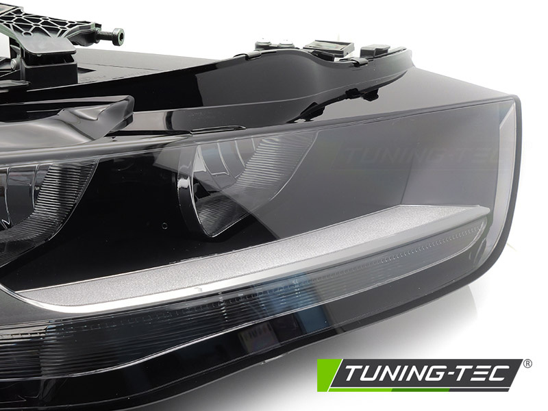 Koplamp rechts - voor Audi A4 B8 2012-2015 sedan/avant - TYC - zwart