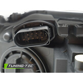 Koplamp rechts - geschikt voor Audi A4 B8 2012-2015 sedan/avant - TYC - zwart