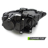 Koplamp links - geschikt voor Audi A4 B8 2012-2015 sedan/avant - TYC - zwart