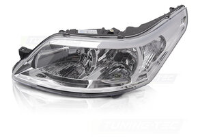 Koplamp links geschikt voor Citroen C4 2008-2010 hatchback/coupe - TYC - chroom
