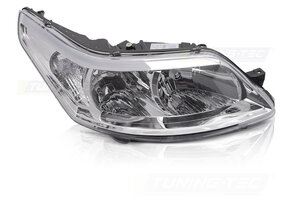 Koplamp rechts - voor Citroen C4 2008-2010 hatchback/coupe - TYC - chroom