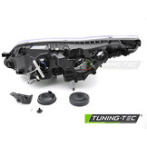 Koplamp rechts geschikt voor Citroen C4 2008-2010 hatchback/coupe - TYC - chroom