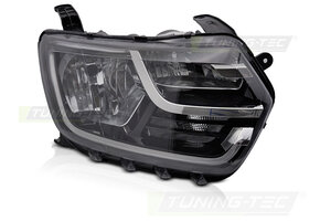 Koplamp rechts - Dacia Duster II 2017-2021 - TYC - zwart