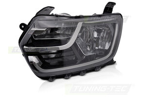 Koplamp links - Dacia Duster II 2017-2021 - TYC - zwart