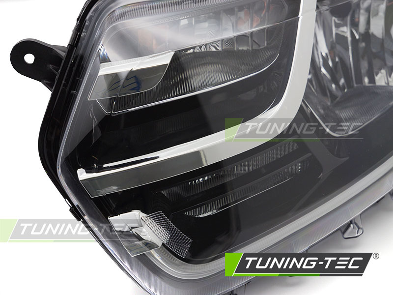 Koplamp links - Dacia Duster II 2017-2021 - TYC - zwart
