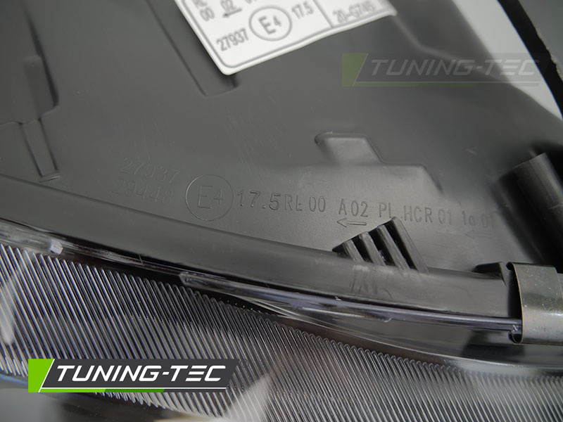 Koplamp links - Dacia Duster II 2017-2021 - TYC - zwart