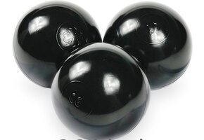 Ballenbak ballen zwart (70mm) 100 stuks