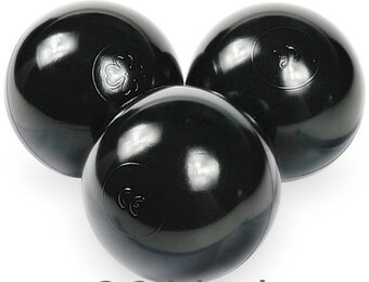 Ballenbak ballen zwart (70mm) 100 stuks