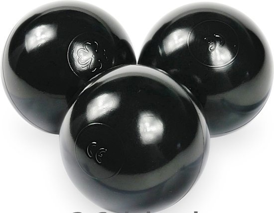 Ballenbak ballen zwart (70mm) 100 stuks