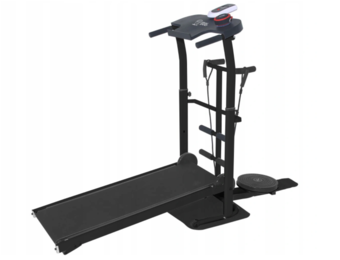 Mechanische hardloopband met vliegwiel - inclusief twister & sit-up platform