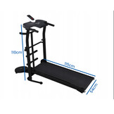 Mechanische hardloopband met vliegwiel - inclusief twister & sit-up platform