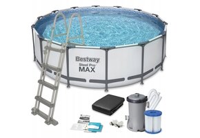 Bestway Steel Pro Max 457x122 cm grijs - complete set