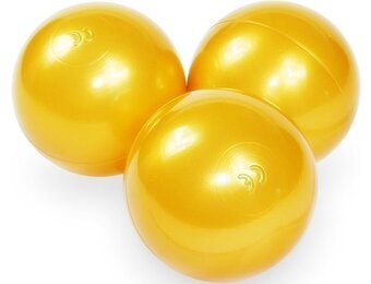 Ballenbak ballen goud (70mm) 100 stuks