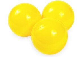 Ballenbak ballen geel (70mm) 100 stuks