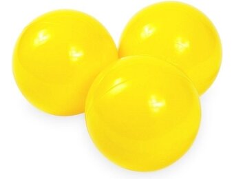 Ballenbak ballen geel (70mm) 100 stuks