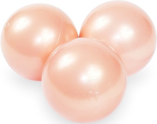 Ballenbak ballen goudroze (70mm) 100 stuks