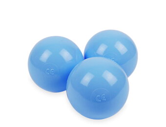 Ballenbak ballen baby blauw (70mm) 100 stuks