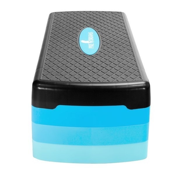 Aerobic step blauw - 3 hoogte standen - 67x27 cm