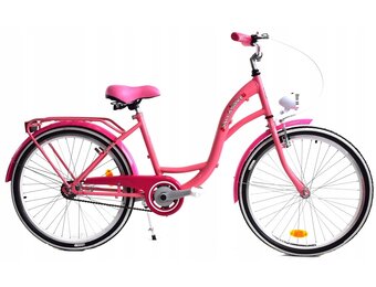 Meisjesfiets 24 inch stevig model roze van Dallas Bike