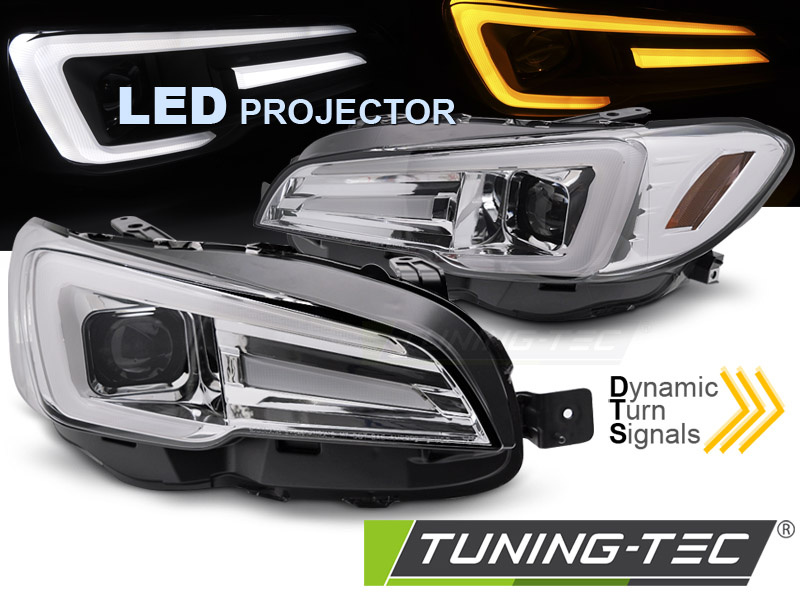 Koplampen - LED - voor Subaru WRX 2014-2022 - DRL - chroom
