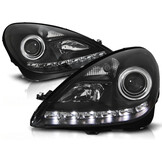 Koplampen Xenon - Mercedes R171 SLK 2004-2011- daglicht - zwart