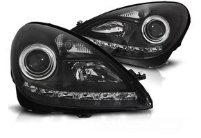 Koplampen Xenon - Mercedes R171 SLK 2004-2011- DRL - zwart