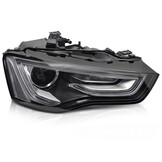 Koplamp rechts Xenon - voor Audi A5 2011-2012 cabrio/coupe/liftback - zwart