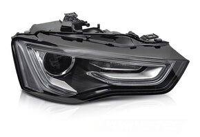 Koplamp rechts Xenon - voor Audi A5 2011-2012 cabrio/coupe/liftback - zwart