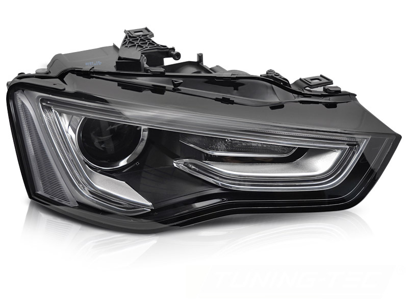 Koplamp rechts Xenon - voor Audi A5 2011-2012 cabrio/coupe/liftback - zwart