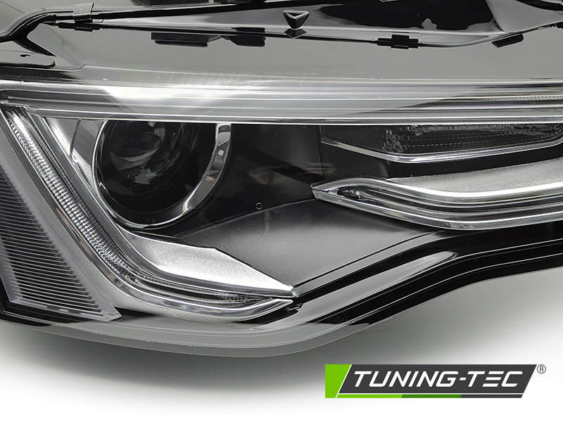 Koplamp rechts Xenon - voor Audi A5 2011-2012 cabrio/coupe/liftback - zwart