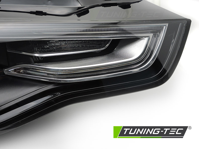 Koplamp rechts Xenon - voor Audi A5 2011-2012 cabrio/coupe/liftback - zwart