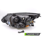 Koplampen geschikt voor BMW E60 E61 2003-2007 - 3D LED angel eyes - zwart