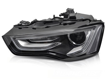 Koplamp links Xenon - voor Audi A5 2011-2012 cabrio/coupe/liftback - zwart
