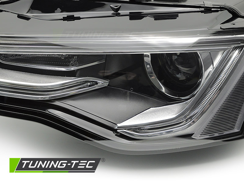 Koplamp links Xenon - voor Audi A5 2011-2012 cabrio/coupe/liftback - zwart
