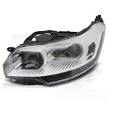Koplamp links geschikt voor CITROEN C5 2008-2010 sedan/liftback - TYC - chroom
