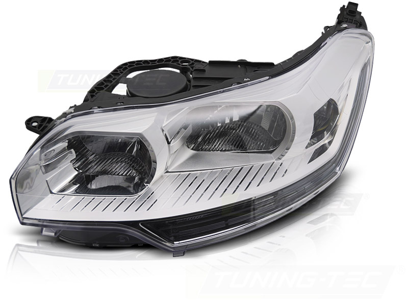 Koplamp links - voor CITROEN C5 2008-2010 sedan/liftback - TYC - chroom