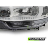 Koplamp links geschikt voor CITROEN C5 2008-2010 sedan/liftback - TYC - chroom