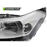 Koplamp links geschikt voor CITROEN C5 2008-2010 sedan/liftback - TYC - chroom