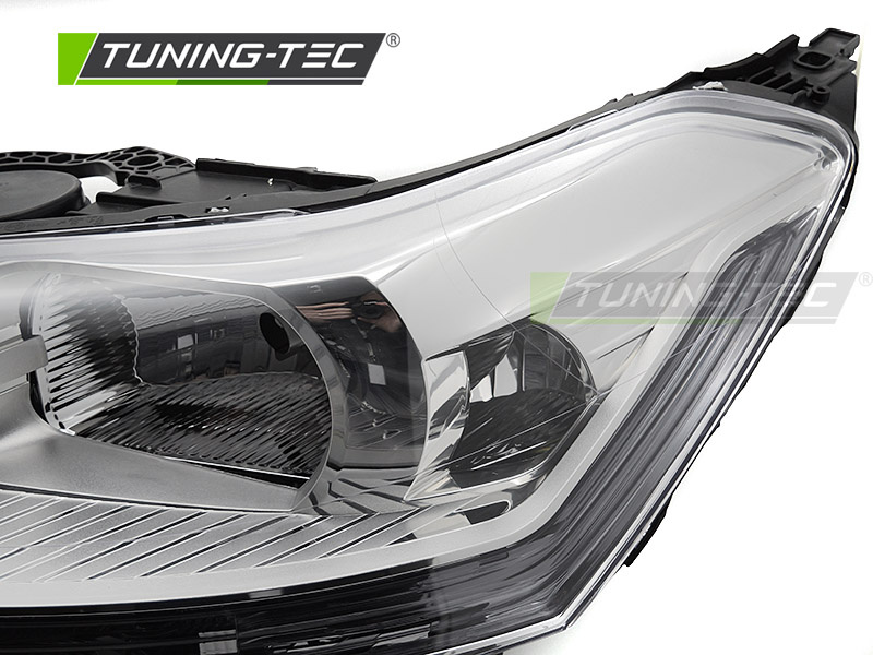 Koplamp links - voor CITROEN C5 2008-2010 sedan/liftback - TYC - chroom