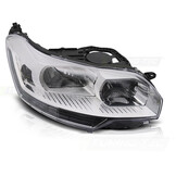 Koplamp links geschikt voor CITROEN C5 2008-2010 sedan/liftback - TYC - chroom